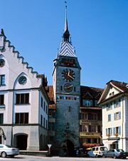 Zytturm, Wahrzeichen von Zug Zytturm, Wahrzeichen von Zug
